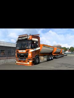 [x]| 4K | ETS2 | SCANIA NG R730 - HOOKLIFT ADDON - ASPHALT TRUCK by LL ...